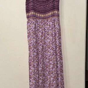 BeBop Purple and Gold Patterned Dress
